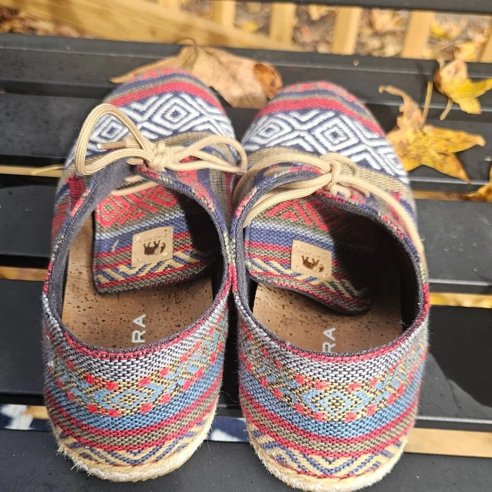 Patara Mai Nomad Aztec woven cork men’s shoe, size 8, multi colored. - Picture 5 of 6